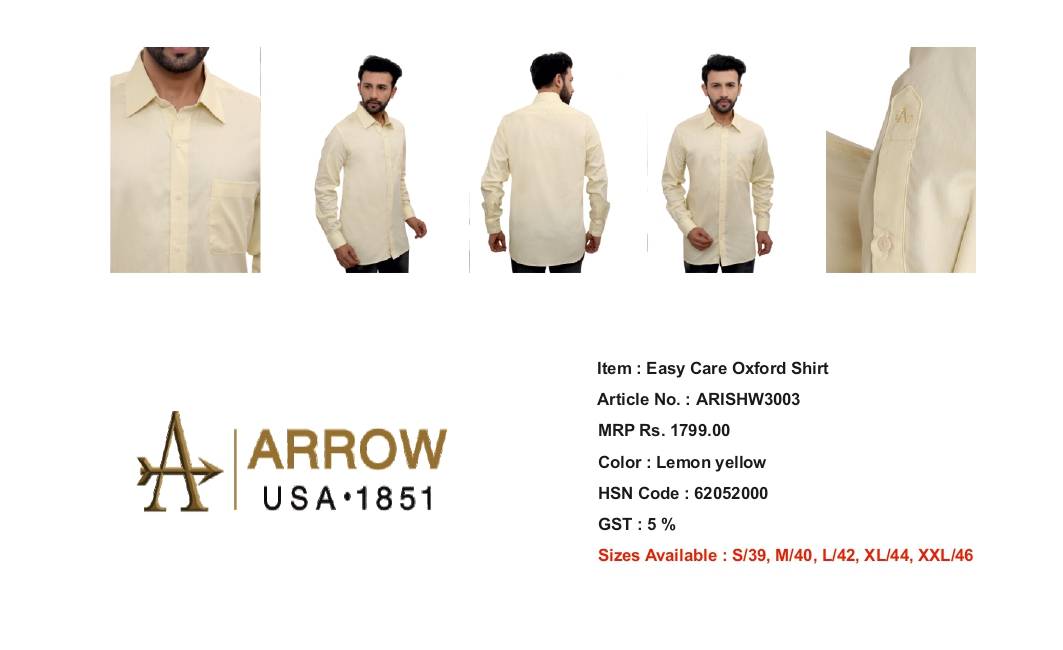arrow lemon yellow color